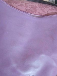 Lavender Shoulder Bag used and with wallet asfree