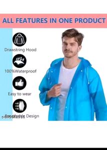 Pack of 2 Raincoats - Sky Blue &amp; Purple
