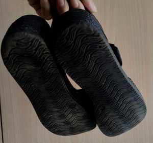 Stylish Black Platform Sandals