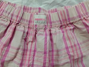 Pink Plaid Sleep Shorts