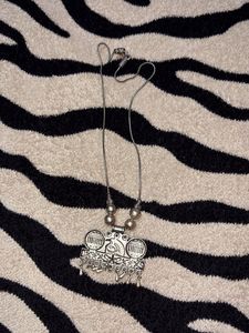 Ethnic Silver Oxidized Pendant Necklace