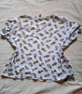 Cute Pineapple Print T-Shirt