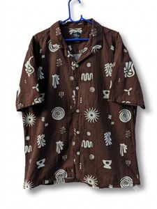 Max Brown Graphic Print Short Sleeve Shirt