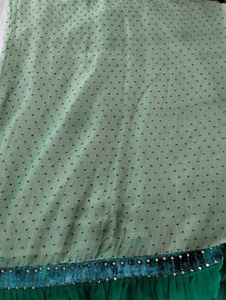 Pastel Green Printed Fancy Saree (Women)