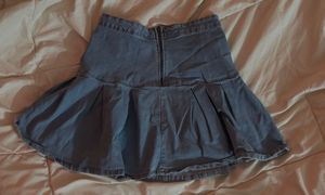 y2k coded denim miniskirt