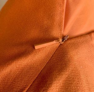 MANGO Vibrant Orange Sleeveless Mini Dress