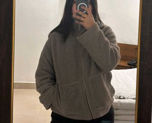 Cozy Teddy Fleece Zip-Up Jacket