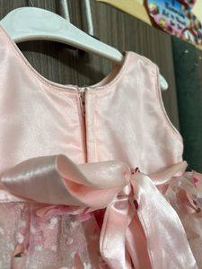Girls Pink Butterfly Dress