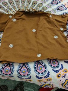 Embroidered Two-Piece Pajama Set