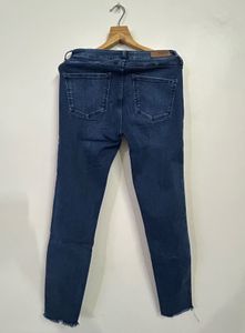 Vero Moda Women’s Dark Blue Skinny Ripped Ankle Je