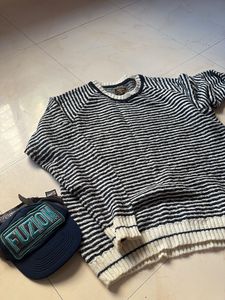 Striped Knit Sweater