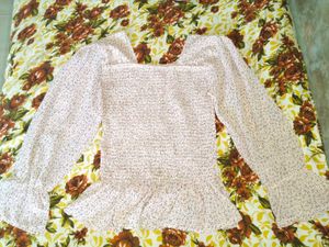 🌸 Floral Smocked Peplum Top for Sale 🌸