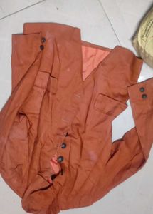 Vintage Orange Collared Jacket