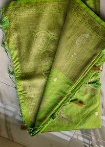 Green Banarasi Style Saree