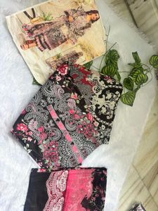 Floral Print Dress Material