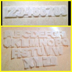 Alphabet & Number Silicone Molds