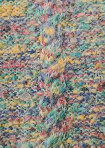 Handknitted woollen front open sleeveless Jacket