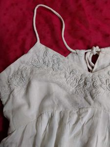Cream Beaded Cami Babydoll top 🫶🏽