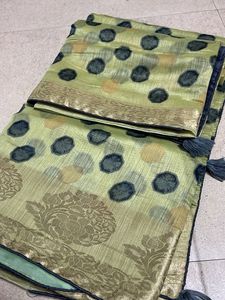 Elegant Polka Dot Saree