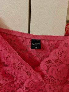 Pink Lace Cami Top