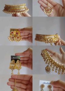 pack of 3 Stunning Kundan &amp; Pearl Jewellery Set
