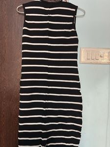 Striped Sleeveless Bodycon Dress
