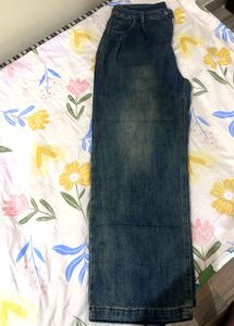Wide Leg Denim Jeans