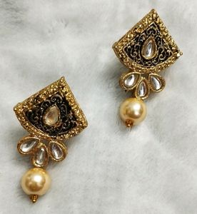 🆕Beautiful kundanjewelry+beads jewelry set.    jewelry, necklace, choker, kundanjewelry, jaipurjewelry, earrings, chain, beads, forever21,