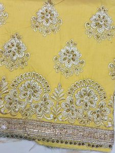 Yellow Embroidered Salwar Suit