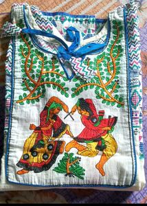 White Embroidered Kurta