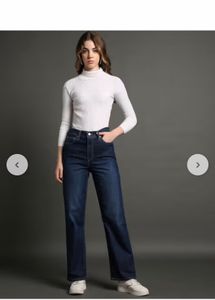 Levis Classic Dark Wash Wide Leg Jeans