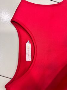 Chic Red Skater Dress