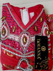 Gorgeous Pink Girls Ethnic Dress Set