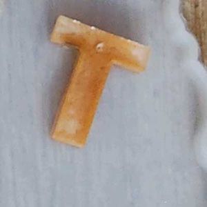 Letter T Charm - Resin
