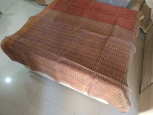 Elegant Rust and Brown Cotton Printed Kota Saree