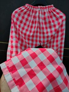 Red &amp; White Gingham Pajama
