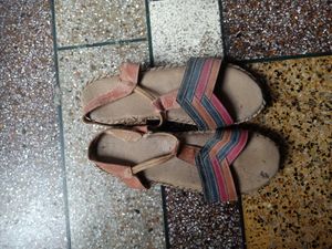 Comfortable Striped Flat Sandals