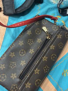 Stylish Brown Monogram Crossbody Bag