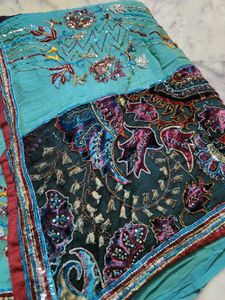 unique handwork saree