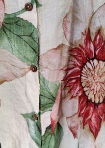 Flowy Floral Print Summer Shirt