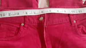 MAGENTA PINK CORDUROY JEANS for girls