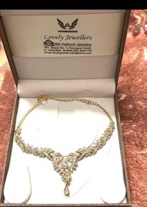 Elegant Rhinestone Cute Necklace Unused