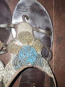 Embellished Flat Sandals