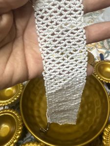 Elegant White Beaded Necklace Set