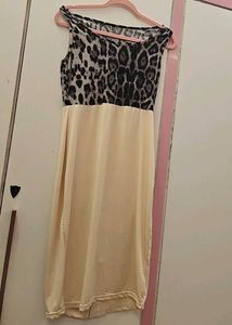Leopard Print &amp; Cream Dress
