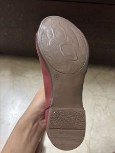 Bueno Red Leather Sandals