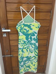 Abstract Floral Midi Dress🌼🔫