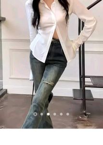 Chic White Button-Up Shirt