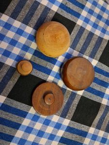 Set of 2 Vintage Wooden Containers