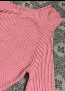 Pink Turtleneck Sweater